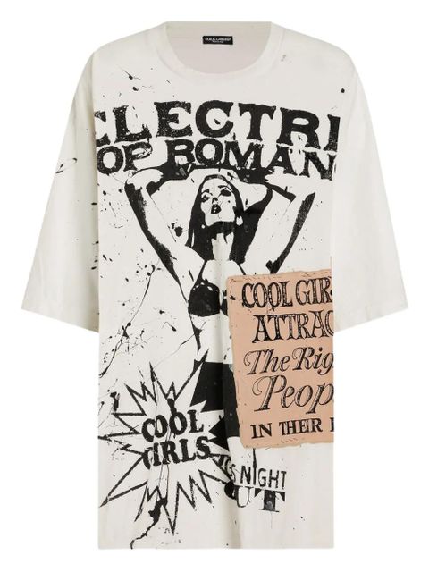 Dolce & Gabbana graphic-print T-shirt - White - zdjęcie produktu nr 1