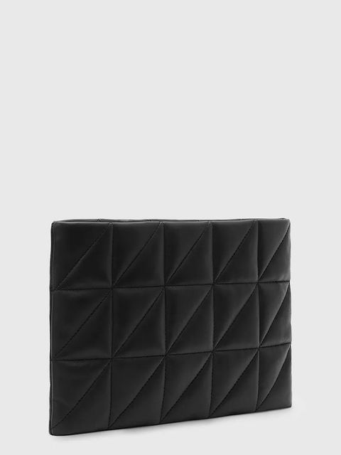 AllSaints kopertówka skórzana BETTINA kolor czarny W214XD