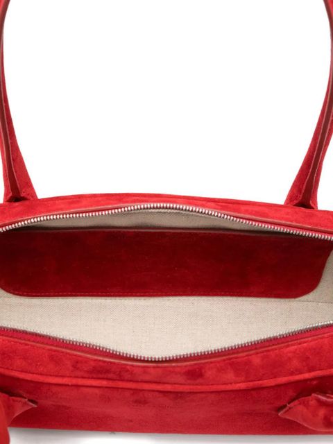 Magda Butrym Brigitte Trapeze suede tote bag - Red
