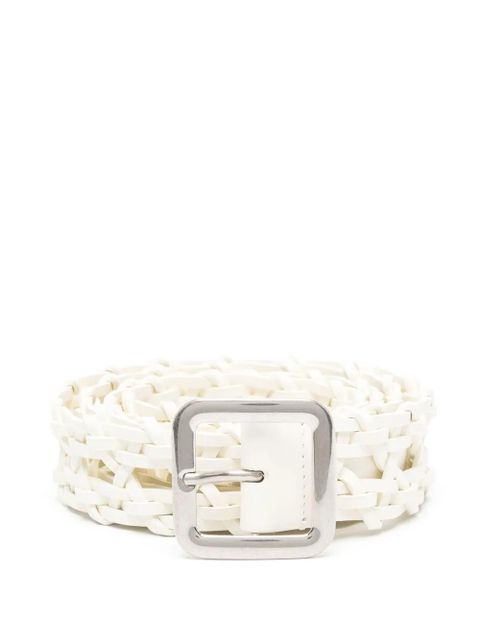 Jil Sander leather belt - White - zdjęcie produktu nr 1