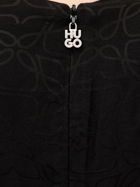 HUGO sukienka kolor czarny maxi prosta 50542304