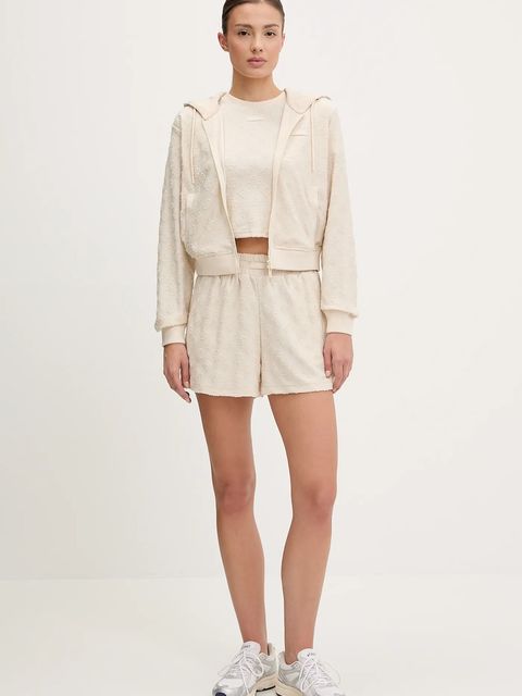 Guess t-shirt PEONY damski kolor beżowy V5GP21 KCT02