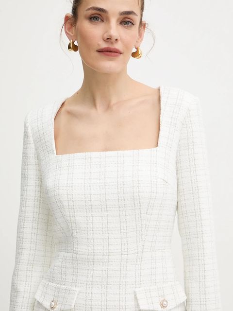 Guess sukienka SANDRA kolor biały mini prosta W5BK20 W2382