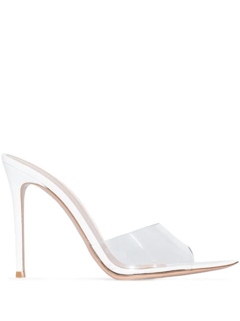 Gianvito Rossi Elle 105mm slip-on sandals - White - zdjęcie produktu nr 1