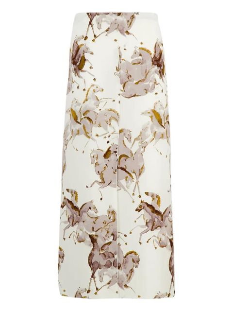 Altuzarra printed midi skirt - White - zdjęcie produktu nr 2
