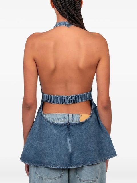 Gimaguas Lily halter-neck top - Blue