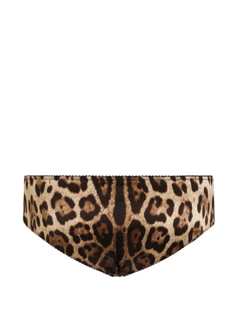 Dolce & Gabbana leopard-print briefs - Neutrals - zdjęcie produktu nr 2