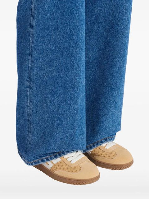 Balmain Swan perforated-detail sneakers - Neutrals