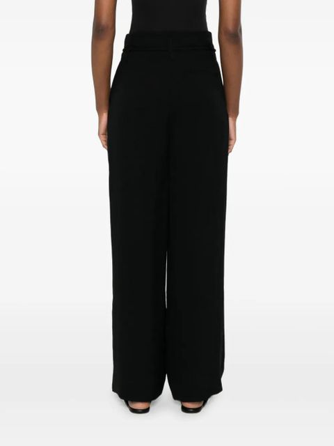 Nanushka high-waist belt trousers - Black