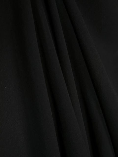 Max Mara embroidered logo silk scarf - Black