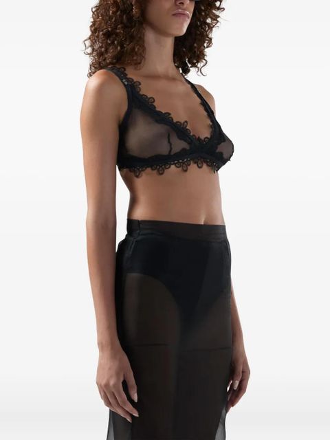 GCDS lace bralette bras - Black - zdjęcie produktu nr 2