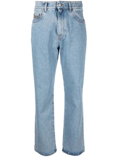GCDS high-waist straight jeans - Blue - zdjęcie produktu nr 1
