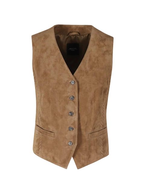 Weekend Max Mara suede whipstitch waistcoat - Neutrals - zdjęcie produktu nr 1