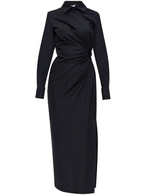Max Mara draped-detailing midi dress - Black - zdjęcie produktu nr 1