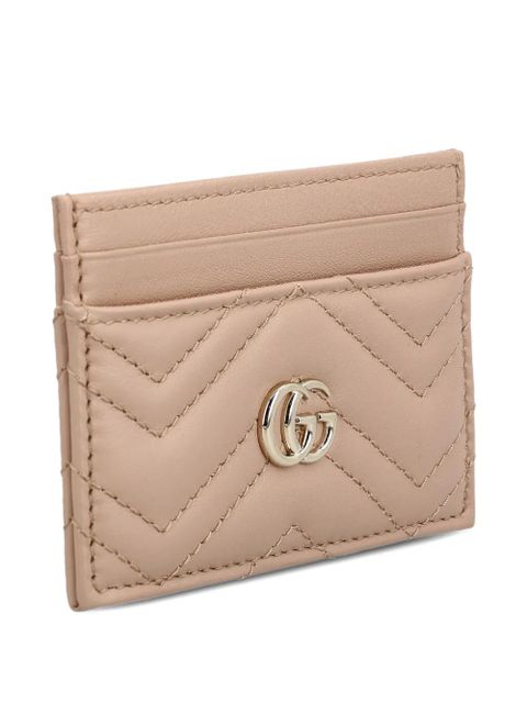 Gucci GG Marmont chevron card holder - Neutrals - zdjęcie produktu nr 2
