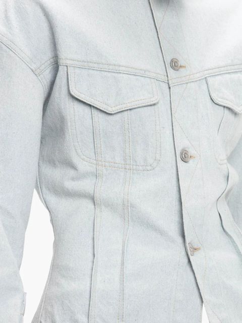 Victoria Beckham Sculptural denim jacket - Blue