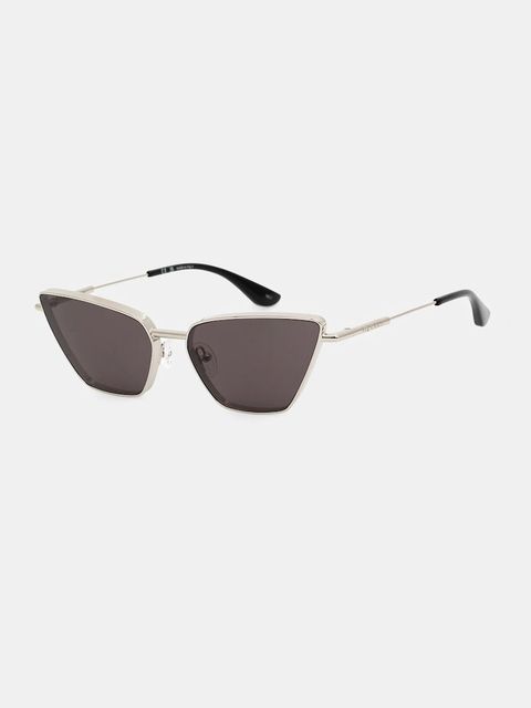 Alexander McQueen okulary przeciwsłoneczne damskie kolor srebrny AM0501S - zdjęcie produktu nr 1