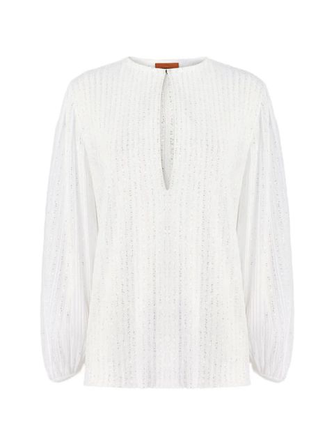 Missoni balloon-sleeve blouse - White - zdjęcie produktu nr 1