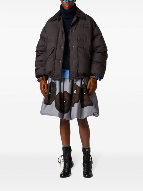 Miu Miu cropped down jacket - Black