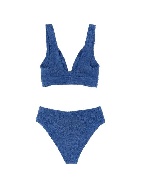 Hunza G Angel V-neck crinkle bikini set - Blue - zdjęcie produktu nr 2