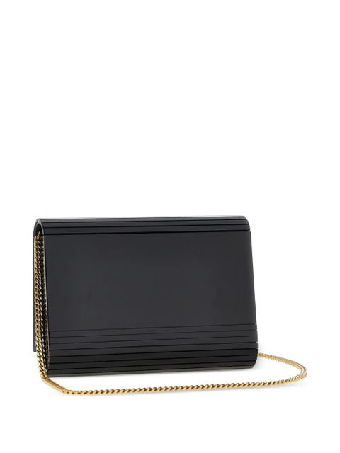 Saint Laurent Vicky Minaudière logo cross body bag - Black