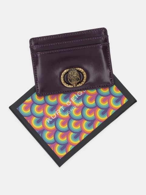 Kurt Geiger London etui na karty skórzane CHELSEA kolor fioletowy 4019790319