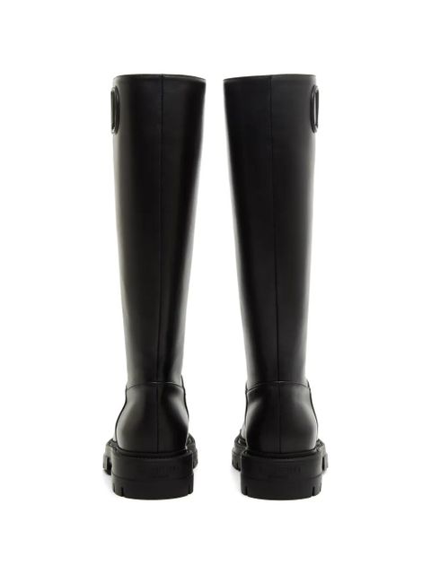 Valentino Garavani Fill Me calfskin boots 40mm - Black