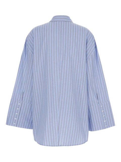 ROTATE BIRGER CHRISTENSEN striped buttoned shirt - Blue