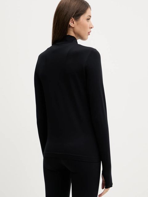 Pangaia longsleeve Plant-Stretch Zipped Long Sleeve Top damski kolor czarny 10002426 - zdjęcie produktu nr 2