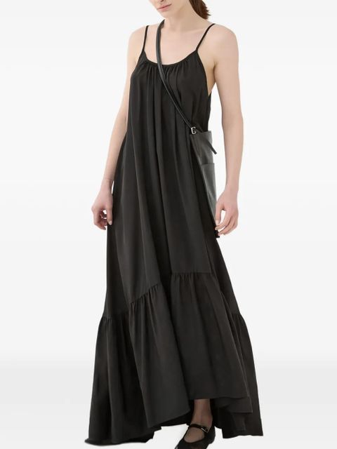 Eleh ruffled slip maxi dress - Black - zdjęcie produktu nr 2