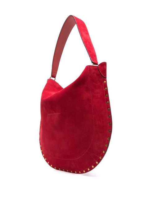 ISABEL MARANT Oskan Soft Hobo bag - Red