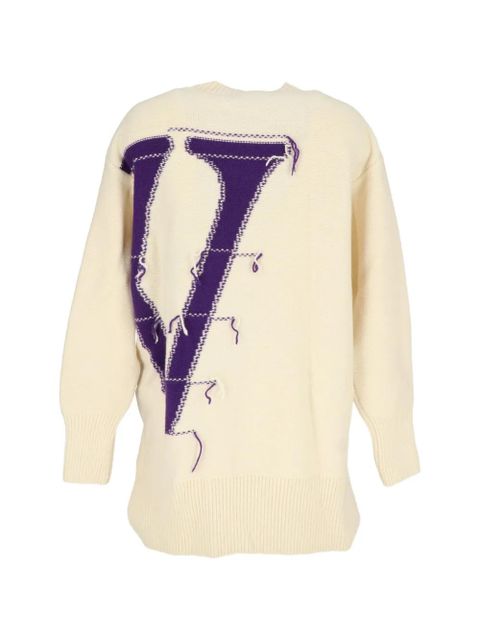 Off-White crewneck graphic top - Neutrals - zdjęcie produktu nr 2