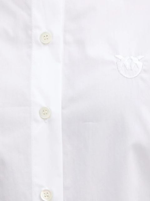 Pinko koszula bawełniana damska kolor biały relaxed z kołnierzykiem klasycznym 105591 A2T4 - zdjęcie produktu nr 2