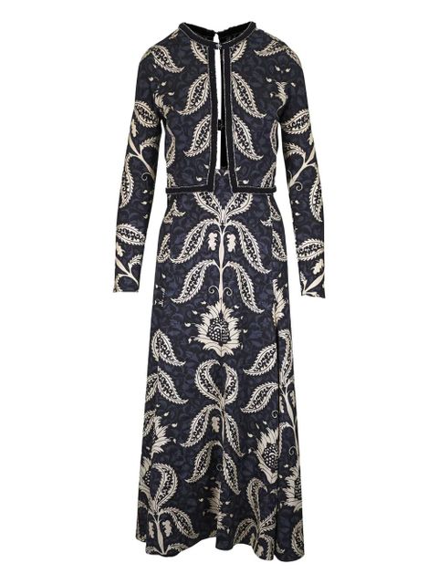 Johanna Ortiz floral midi dress - Blue - zdjęcie produktu nr 1