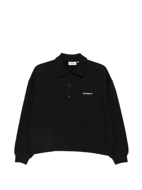 Carhartt WIP Brenta buttoned polo shirt - Black - zdjęcie produktu nr 1