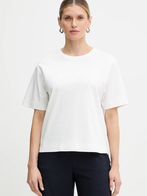 Weekend Max Mara t-shirt bawełniany MULTID damski kolor biały 2615941031600 - zdjęcie produktu nr 1