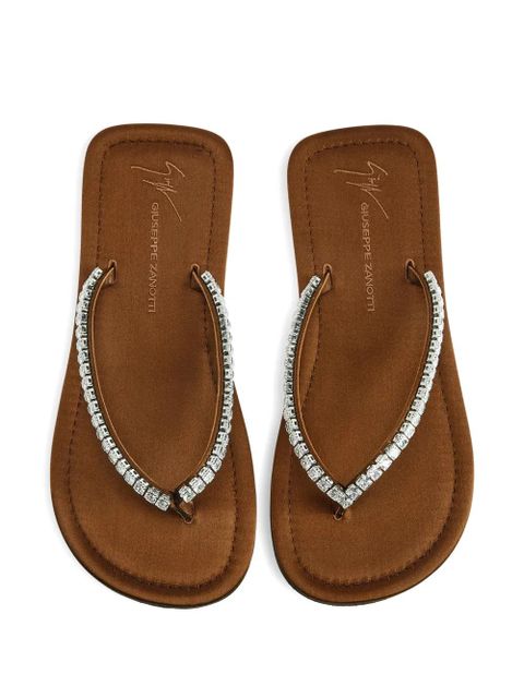 Giuseppe Zanotti Hatsumomo rhinestone-embellishment sandals - Brown