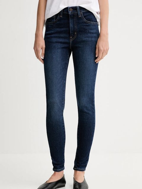 Levi's jeansy 720 HIRISE SUPER SKINNY damskie kolor niebieski 52797.0393 - zdjęcie produktu nr 1