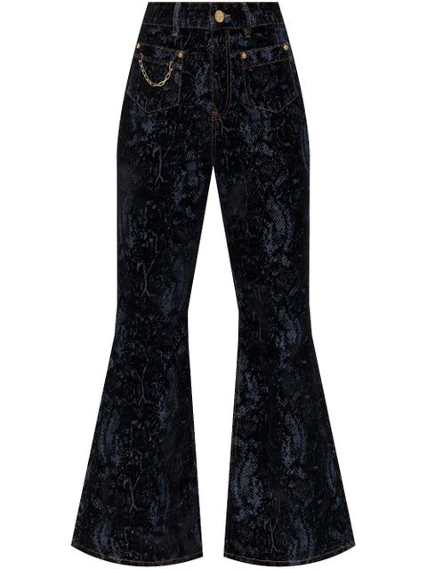 GANNI Jeansy flared trousers - Blue - zdjęcie produktu nr 1
