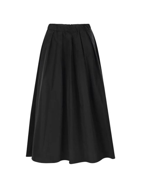 Weekend Max Mara A-line pleated midi skirt - Black - zdjęcie produktu nr 1