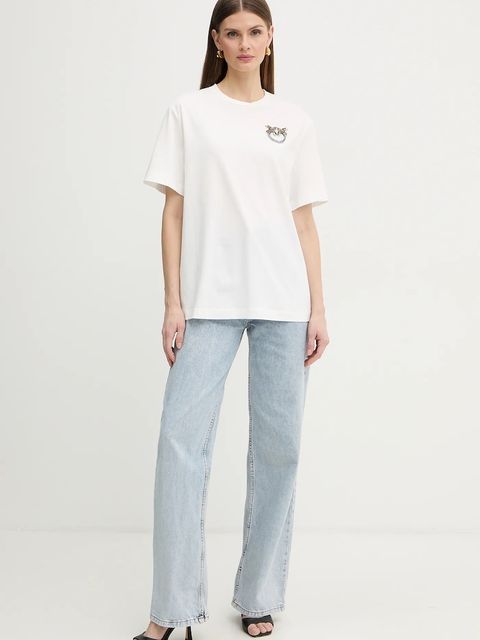Pinko t-shirt bawełniany - zdjęcie produktu nr 1