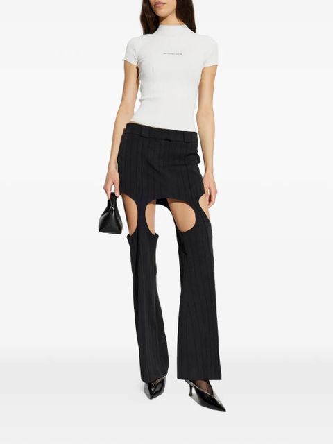 Alexander Wang jacquard-logo short-sleeve T-shirt - White - zdjęcie produktu nr 2