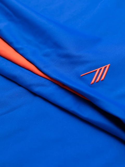 The Attico raised-logo pencil skirt - Blue