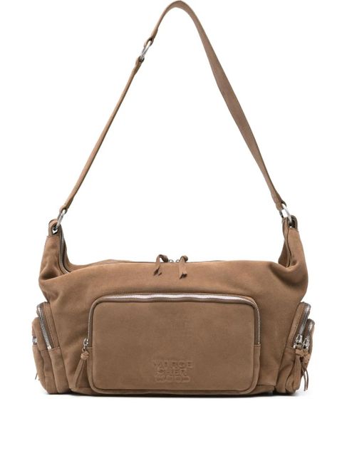 Marge Sherwood suede zip-fastening tote bag - Brown - zdjęcie produktu nr 1