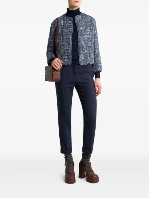 ETRO logo-button jacket - Blue