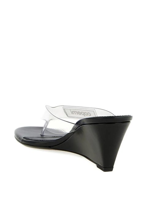 Coperni logo-patch slippers - White