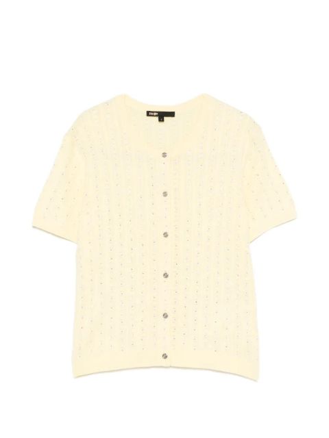 Maje buttoned short-sleeve cardigan - Yellow - zdjęcie produktu nr 1