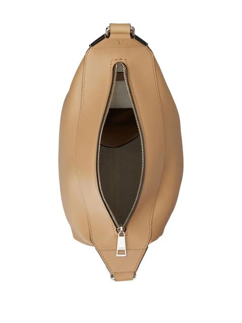 Tod's asymmetrical leather shoulder bag - Brown