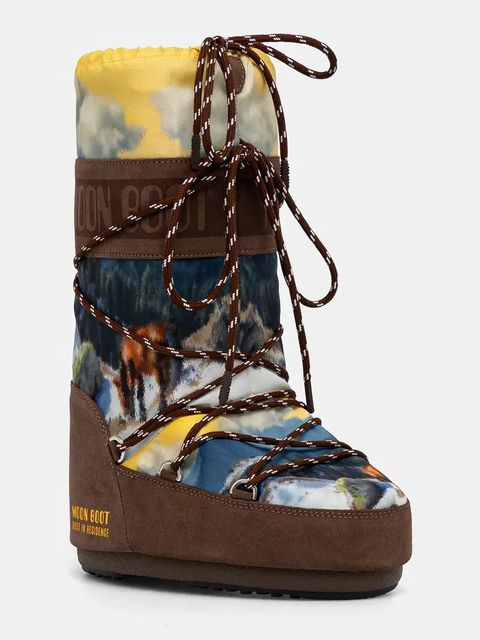 Moon Boot śniegowce MB X GIR ICON POSTCARD kolor brązowy 80D1403090-M062 - zdjęcie produktu nr 1