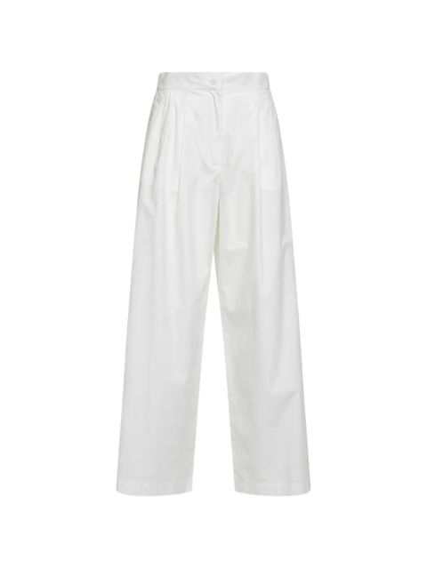 Weekend Max Mara pleated wide-leg trousers - White - zdjęcie produktu nr 1